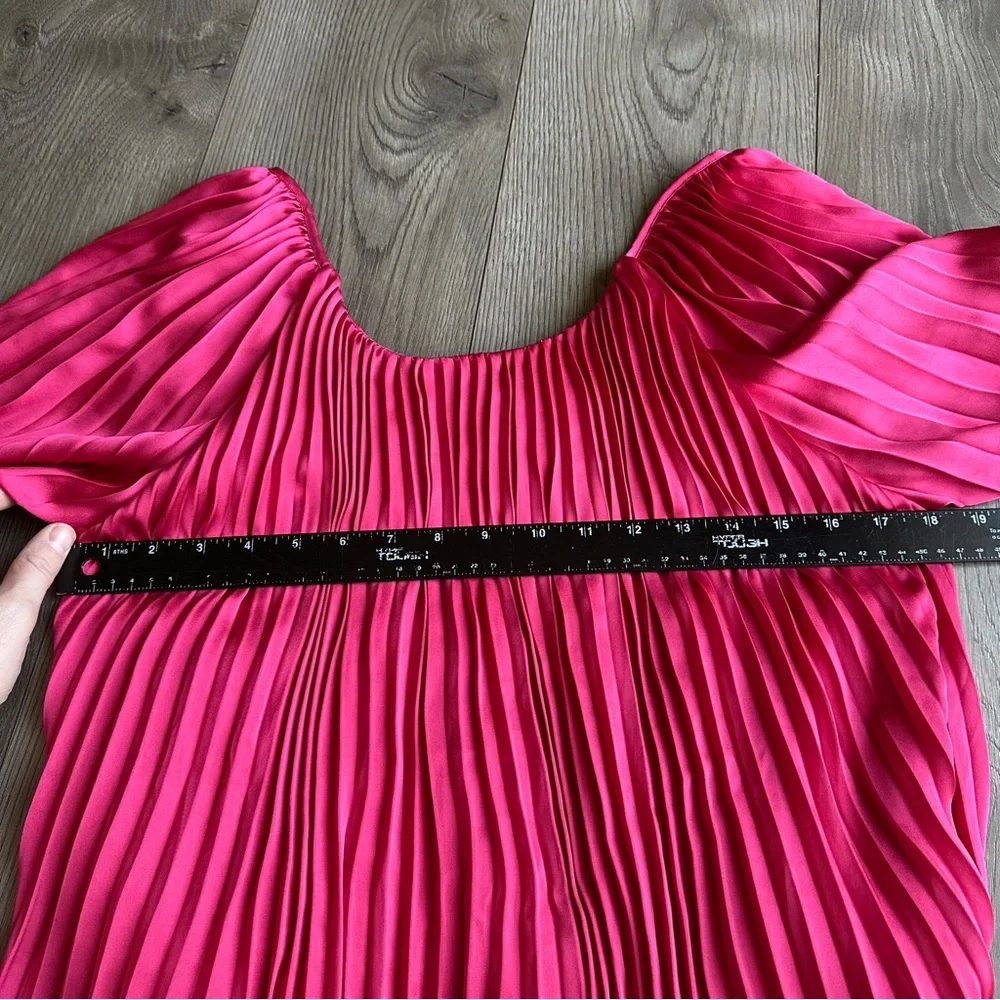 Jade Johnny Was NWT GEORGINNA PLEATED BLOUSE Top Pink